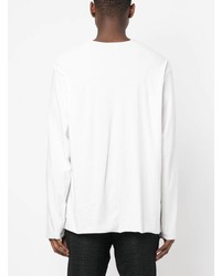 Мужская белая футболка с длинным рукавом от Attachment