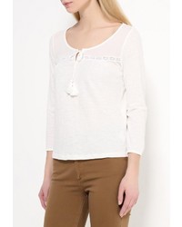 Женская белая футболка с длинным рукавом от SPRINGFIELD