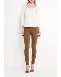 Женская белая футболка с длинным рукавом от SPRINGFIELD