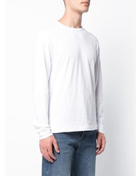 Мужская белая футболка с длинным рукавом от Alex Mill