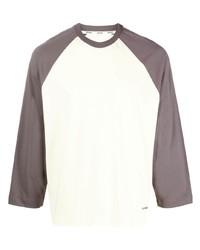 Мужская белая футболка с длинным рукавом от Sunnei