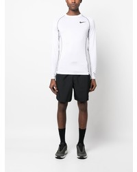 Мужская белая футболка с длинным рукавом от Nike