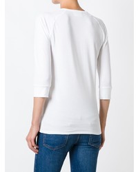 Женская белая футболка с длинным рукавом от THE WHITE BRIEFS