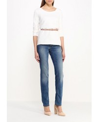 Женская белая футболка с длинным рукавом от Tom Tailor