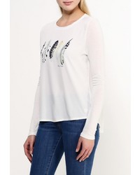 Женская белая футболка с длинным рукавом от Tom Tailor Denim