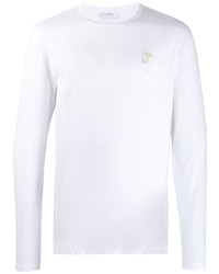Мужская белая футболка с длинным рукавом от Versace Collection