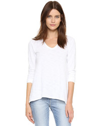 Женская белая футболка с длинным рукавом от Wilt