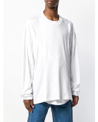 Мужская белая футболка с длинным рукавом от Y/Project