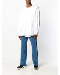 Мужская белая футболка с длинным рукавом от Y/Project