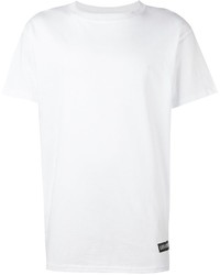 Белая футболка с камуфляжным принтом