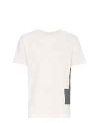Мужская белая футболка с круглым вырезом в стиле пэчворк от 78 Stitches