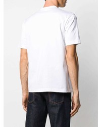 Мужская белая футболка с круглым вырезом в стиле пэчворк от Junya Watanabe MAN