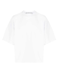 Мужская белая футболка с круглым вырезом с вышивкой от Alexander Wang