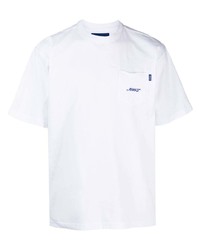 Мужская белая футболка с круглым вырезом с вышивкой от Awake NY