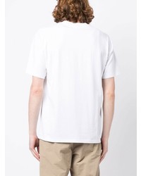 Мужская белая футболка с круглым вырезом с вышивкой от Chocoolate