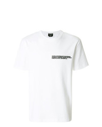 Мужская белая футболка с круглым вырезом с вышивкой от Calvin Klein 205W39nyc