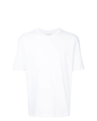 Мужская белая футболка с круглым вырезом с вышивкой от CK Calvin Klein