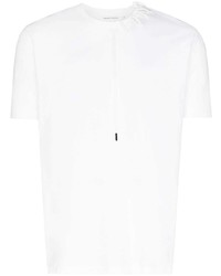 Мужская белая футболка с круглым вырезом с вышивкой от Craig Green