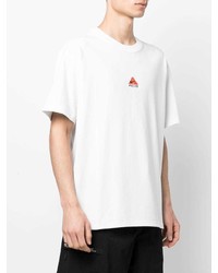 Мужская белая футболка с круглым вырезом с вышивкой от Nike
