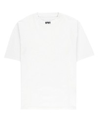 Мужская белая футболка с круглым вырезом с вышивкой от Heron Preston