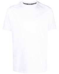 Мужская белая футболка с круглым вырезом с вышивкой от Karl Lagerfeld