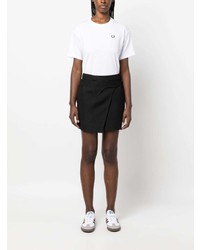 Мужская белая футболка с круглым вырезом с вышивкой от Fred Perry