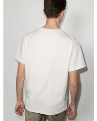 Мужская белая футболка с круглым вырезом с вышивкой от Andersson Bell