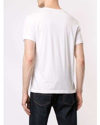 Мужская белая футболка с круглым вырезом с вышивкой от Kent & Curwen