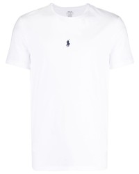 Мужская белая футболка с круглым вырезом с вышивкой от Polo Ralph Lauren