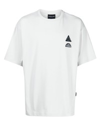 Мужская белая футболка с круглым вырезом с вышивкой от SPORT b. by agnès b.