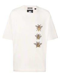 Мужская белая футболка с круглым вырезом с вышивкой от Timberland