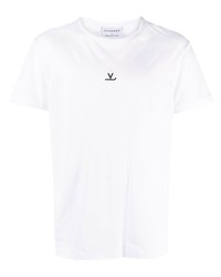 Мужская белая футболка с круглым вырезом с вышивкой от Vuarnet