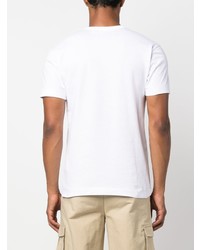 Мужская белая футболка с круглым вырезом с камуфляжным принтом от Comme Des Garcons Play