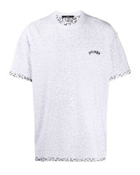 Мужская белая футболка с круглым вырезом с леопардовым принтом от Stampd