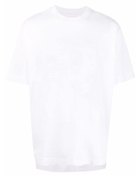 Мужская белая футболка с круглым вырезом с "огурцами" от Givenchy