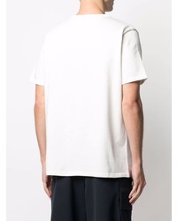 Мужская белая футболка с круглым вырезом с принтом тай-дай от Paul Smith