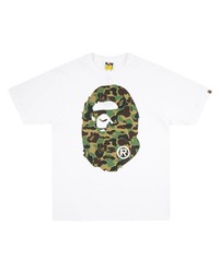 Мужская белая футболка с круглым вырезом с принтом от A Bathing Ape