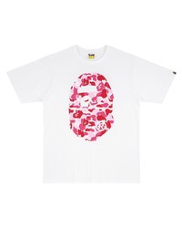 Мужская белая футболка с круглым вырезом с принтом от A Bathing Ape