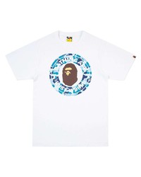 Мужская белая футболка с круглым вырезом с принтом от A Bathing Ape