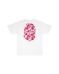 Мужская белая футболка с круглым вырезом с принтом от A Bathing Ape