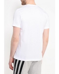 Мужская белая футболка с круглым вырезом с принтом от adidas Originals