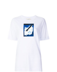 Женская белая футболка с круглым вырезом с принтом от Alyx
