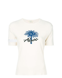 Женская белая футболка с круглым вырезом с принтом от Alyx