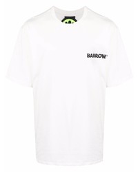 Мужская белая футболка с круглым вырезом с принтом от BARROW