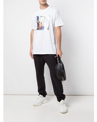 Мужская белая футболка с круглым вырезом с принтом от Supreme