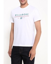 Мужская белая футболка с круглым вырезом с принтом от Billabong
