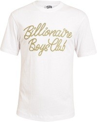 Мужская белая футболка с круглым вырезом с принтом от Billionaire Boys Club