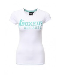 Женская белая футболка с круглым вырезом с принтом от Boxeur Des Rues