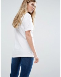 Женская белая футболка с круглым вырезом с принтом от Le Coq Sportif