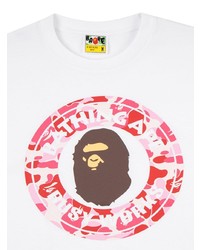 Мужская белая футболка с круглым вырезом с принтом от A Bathing Ape